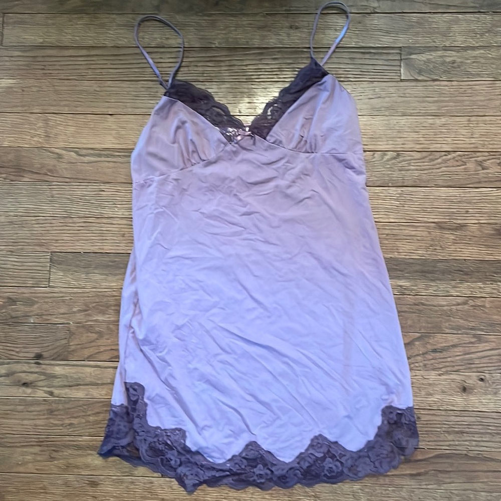 VS lavender lingerie with lace